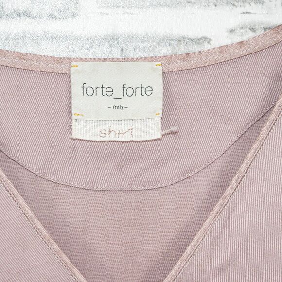 Forte_Forte Italy Women's Vneck Blouse in light purple Size 2 - Picture 3 of 8